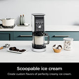 Ninja NC501 CREAMi Deluxe 11-in-1 Ice Cream & Frozen Treat Maker for Ice Cream, Sorbet, Milkshakes, Frozen Drinks & More, 11 Programs, with 2 XL Family Size Pint Containers, Perfect for Kids, Silver