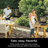 Ninja OG701 Woodfire Outdoor Grill & Smoker, 7-in-1 Master Grill, BBQ Smoker, Air Fryer plus Bake, Roast, Dehydrate, & Broil uses Woodfire Pellets(1 Pack Included), Portable, Electric, Grey(Renewed)